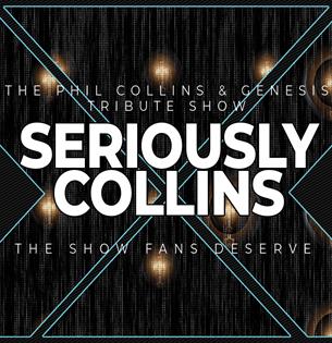 Seriously Collins tribute poster, music event at Medina Theatre, Newport, Isle of Wight, what's on