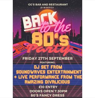 Isle of Wight, Things to do, Back to the 80's DJ set plus live entertainment, GGs at Island Riding Centre