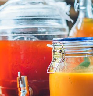 Variety of fermentations in a jar, The Garlic Farm, Isle of Wight, what's on, event, workshop, food