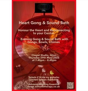 Isle of Wight, Things to do, Sound Bath, Poster, Niton