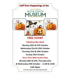 Isle of Wight, Things to do, Isle of Wight Bus and Coach Museum, Ryde, October Half Term and Halloween Activities