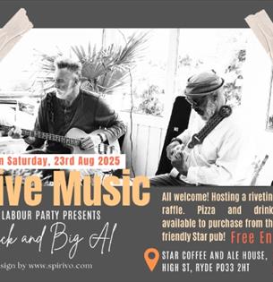 Isle of Wight, Things to do, Live Music, Star Coffee and Ail House, Ryde. Rick and Big Al