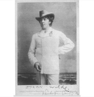 Photo of Oscar Wilde taken by Hughes & Mullins in Ryde in 1884, guided walk, history, event, what's on, Isle of Wight