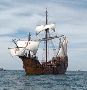 Isle of Wight, things to do, NAO Santa Maria, tall ship,