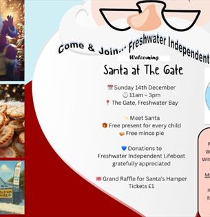 Isle of Wight, Things to do, Charity, Freshwater Independent Lifeboat, Christmas Raffle and Santa