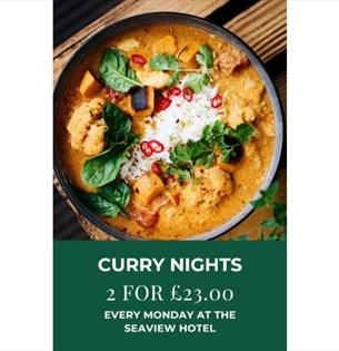 Isle of Wight, food and drink, curry night, seaview hotel,