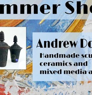 Isle of Wight, Things to do, Sculptural ceramics and mixed media artist Andrew Dowden, Exhibition, Quarr Abbey.