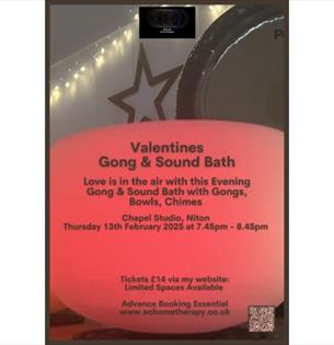 Isle of Wight, Things to do, Events, Gong and Sound Bath, Niton, Valentines