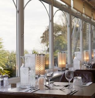 Restaurant at Luccombe Hall Hotel, Shanklin, Isle of Wight