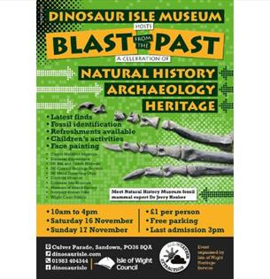 Blast from the Past event at Dinosaur Isle in Sandown, Isle of Wight, children's event, fossils