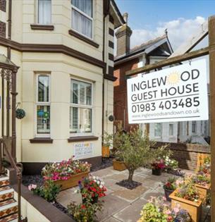 Outside view of Inglewood Guest House in Sandown, B&B, Isle of Wight, accommodation, place to stay