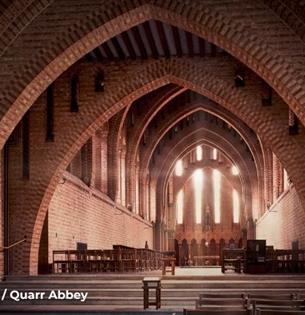 Inside view of the Abbey at Quarr Abbey, life at Quarr Abbey event, Ryde, Isle of Wight, island life, what's on