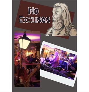 No Excuses poster, live music at The Bugle Inn, Brading, Isle of Wight, event, what's on