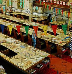 Isle of Wight, Things to Do, East Cowes, Jigsaw Puzzle Show, Display of Jigsaws