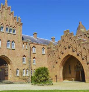 Outside view of Quarr Abbey, Ryde, Isle of Wight, music event, concert, performance, what's on, event