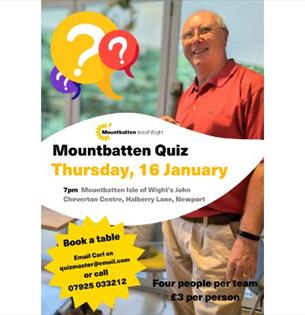 Mountbatten quiz poster, charity, Isle of Wight, community