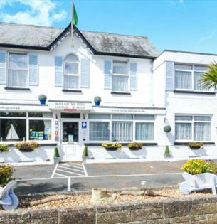 The Swiss Cottage Shanklin outside front of building, Isle of Wight, accommodation