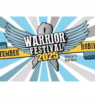 Warrior Festival logo, music festival at Robin Hill Adventure Park, Isle of Wight, what's on, event
