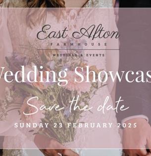 Wedding showcase poster, East Afton Farmhouse, event, what's on, Isle of Wight wedding