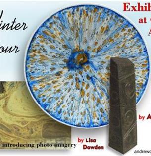 Winter Colours Exhibition Poster, Quarr Abbey, Isle of Wight, arts, events