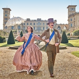 People dressed up as Victoria and Albert at the Victoria's Family Day Out at Osborne, what's on, events, things to do