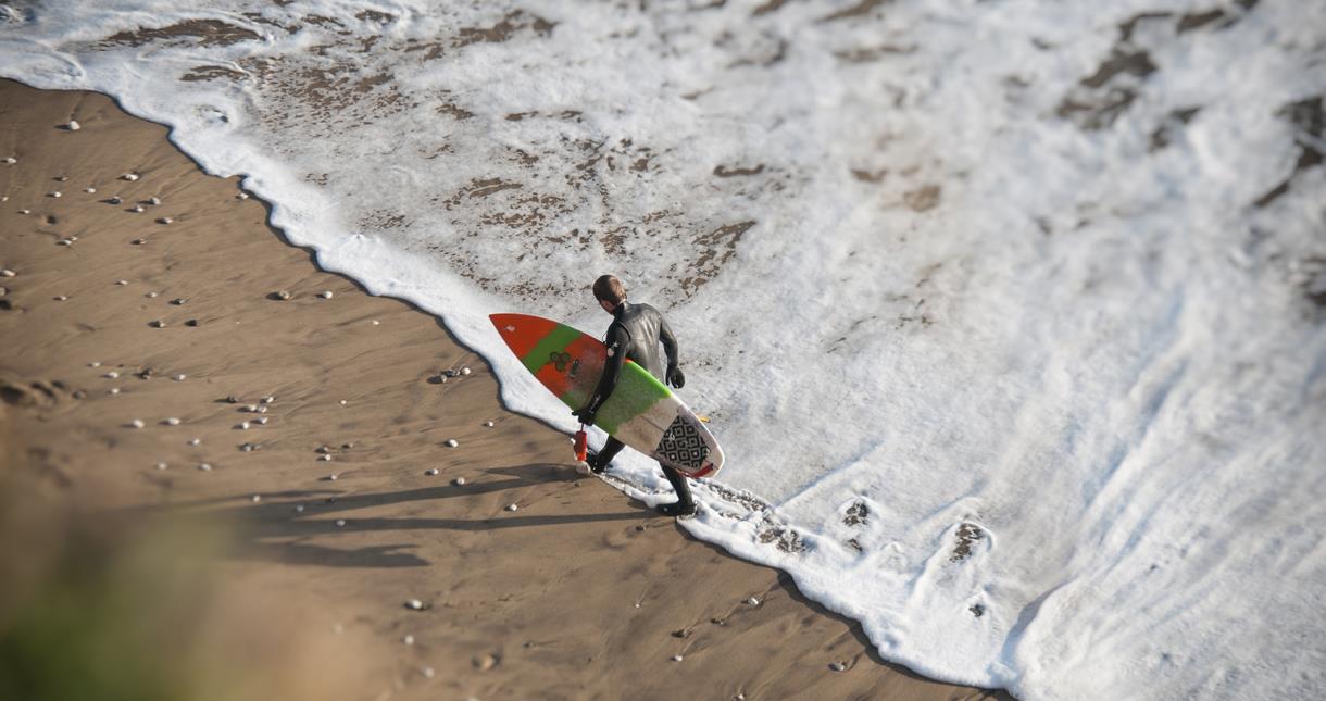 Surfing on the Isle of Wight