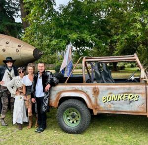 Vehicles at the Steampunk Festival on the Isle of Wight