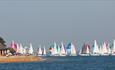 Yachts racing in Cowes waters in the Round the Island Race, Isle of Wight, What's On - copyright: Paul Wyeth