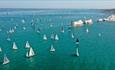 Yachts passing the Needles in the Round the Island Race, Isle of Wight, What's On - copyright: Paul Wyeth