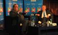 Simon Heffer and Richard Ottaway at the 2017  Isle of Wight Literary Festival, event, what's on, Cowes - copyright: Christine Taylor