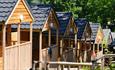 Log cabins at PGL Little Canada at Wotton, Isle of Wight, kids' adventure camp