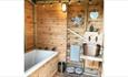 Bathroom in tent at Sibbecks Farm Glamping, Self-catering, Isle of Wight