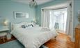 King size bedroom at Blue Winds apartment, self-catering, Cowes, Isle of Wight