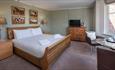 Double bedroom at One Holyrood Hotel, Newport