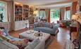 Spacious living room with french doors out to the garden - self-catering, Isle of Wight, HB Holiday Lettings