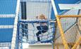 Child on the climbing frame at JR Zone, Things to Do, Newport