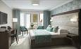 Luxury bedroom at The Fig Tree Hotel, Shanklin, Isle of Wight, Boutique Hotel