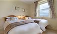 Twin bedroom at Pomone, National Trust, Isle of Wight, self catering - image credit: Mike Henton