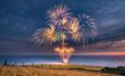 Isle of Wight, Blackgang Chine, Chale, Ventnor, Summer Fest Fireworks