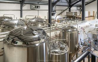 Inside of brewery at Goddards, Island produce, Isle of Wight - Credit Sienna Eve Photography