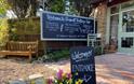 Isle of Wight, Eating Out, Chessell Pottery Cafe, Welcome Board