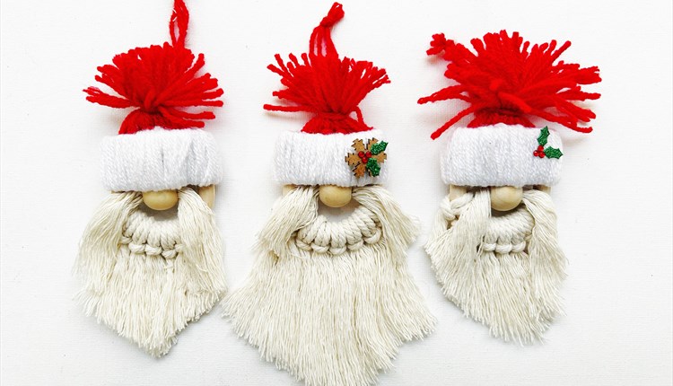 Christmas Macrame Gonks and Reindeers Christmas Macrame Gonks and Reindeers