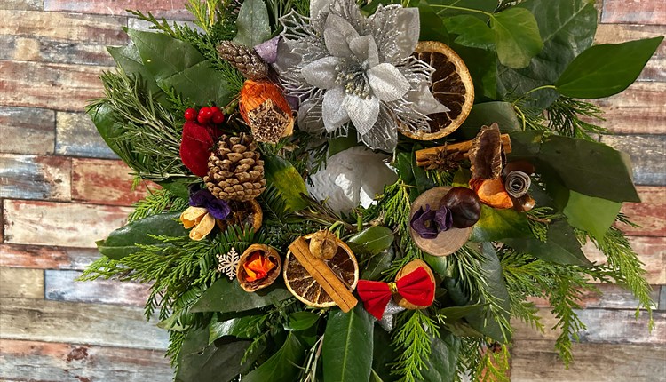 Christmas Wreath Workshop at Town Choice Cafe, Newport Christmas Wreath Workshop at Town Choice Cafe, Newport
