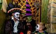 Adults and children dressed up in halloween outfits at Blackgang Chine's Frights & Sprites event, Isle of Wight, What's On - Copyright: David Rutherfo