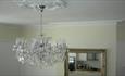 Isle of Wight, Accommodation, Self Catering, Ventnor High Street, High Street Suites 3, Impressive Chandelier in Main Living Room