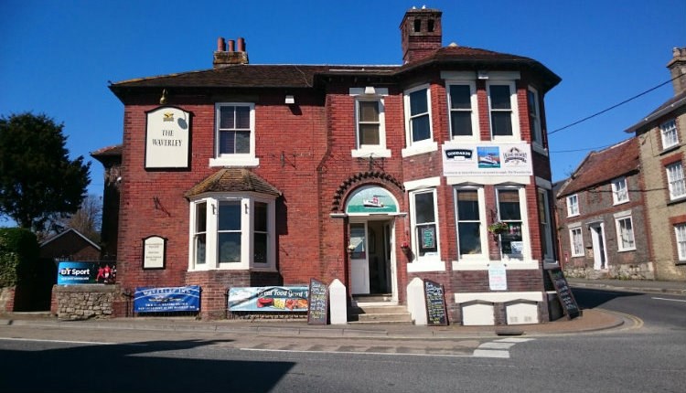 Outside view of The Waverley Inn, Carisbrooke, Isle of Wight, local produce, let's buy local