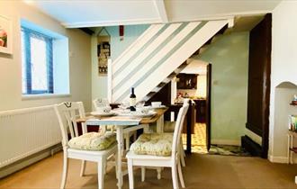 Dining area at Kari's Cottage, Ventnor, self catering, Isle of Wight