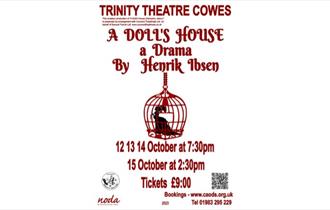 Doll's House event poster, Trinity Theatre, Cowes, Isle of Wight, what's on