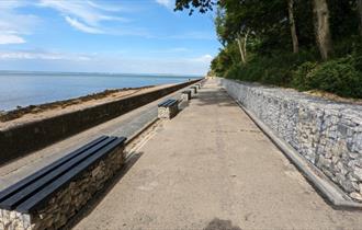 Isle of Wight, East Cowes Beach, East Cowes Esplanade regeneration