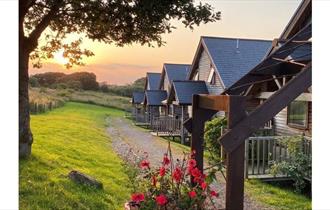 Eco lodges at  at Calbourne Water Mill, self catering, Isle of Wight